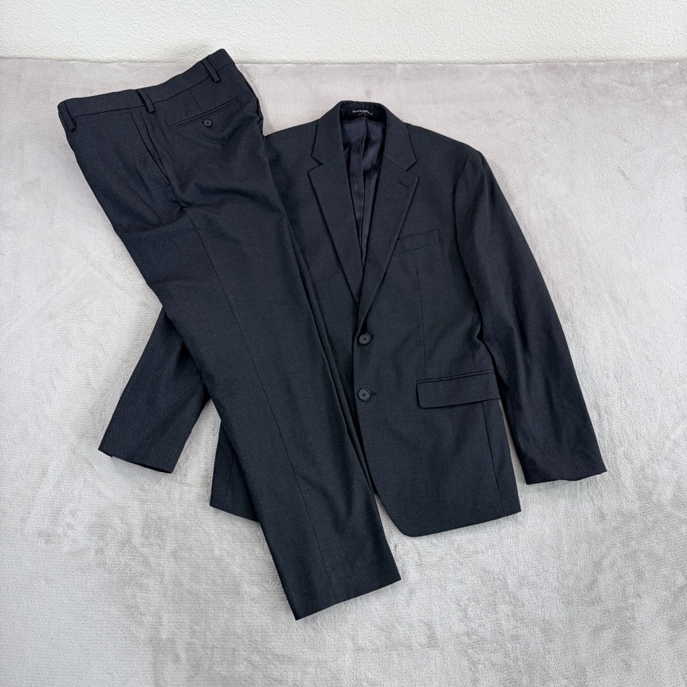 BANANA REPUBLIC 2 Piece Suit in Dark Grey Men 36S Pants 30x30 Slim Fit